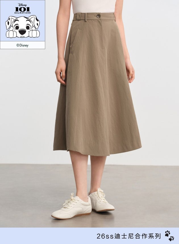 DISNEY｜經典層次結構A字裙
