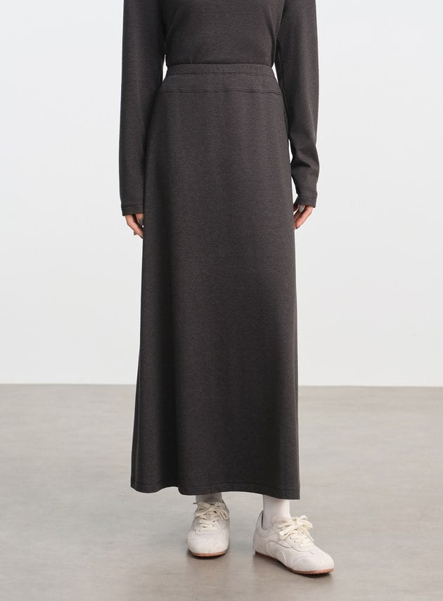 慵懶高腰針織長裙