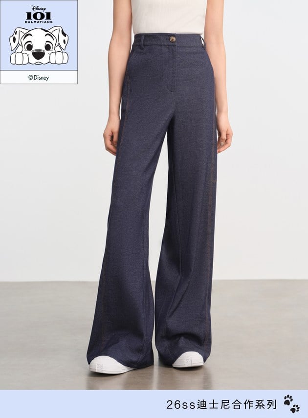 DISNEY｜復古仿丹寧寬褲
