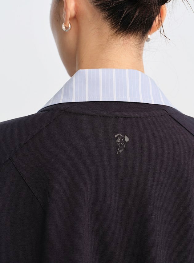 DISNEY｜雙面印繡短版衛衣