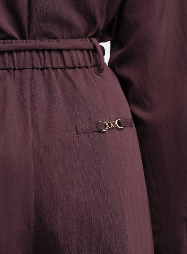 時髦可拆式腰帶寬褲