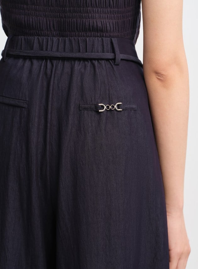 時髦可拆式腰帶寬褲