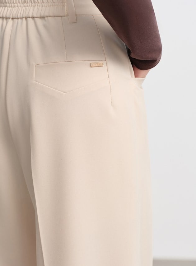 經典打摺修身西裝褲