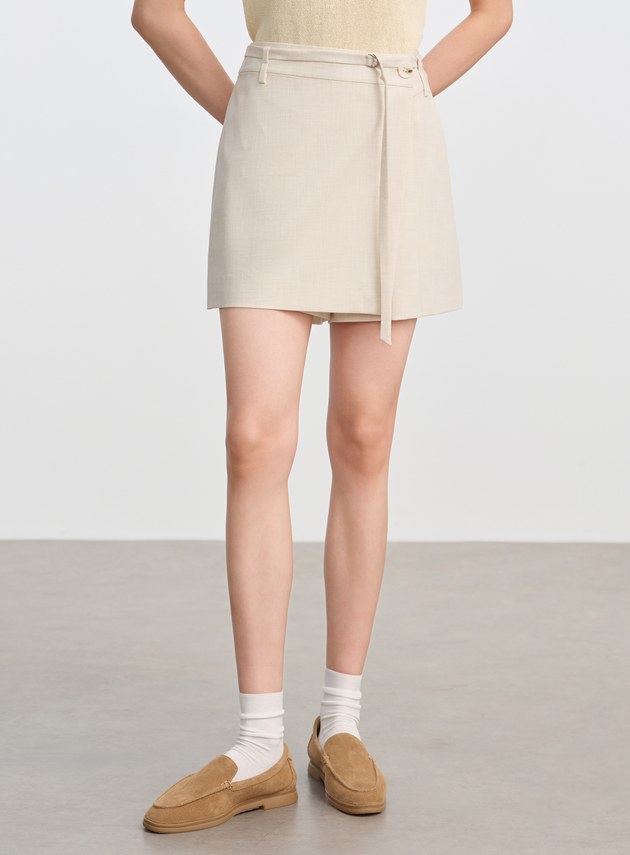 經典高腰A字褲裙