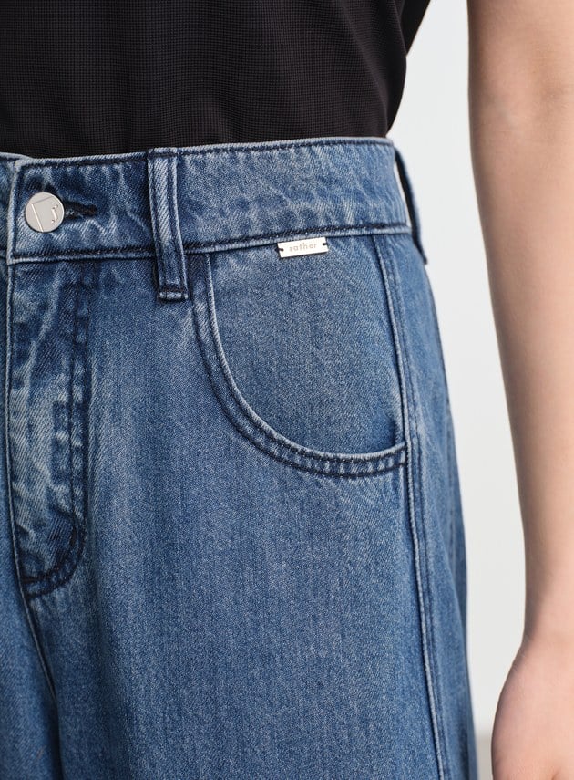 慵懶經典牛仔彎刀褲