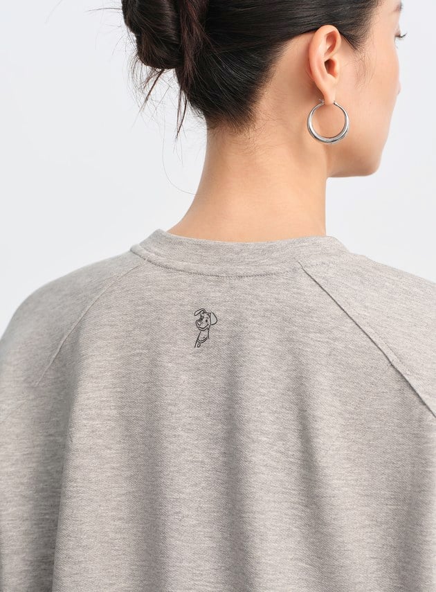 DISNEY｜雙面印繡短版衛衣