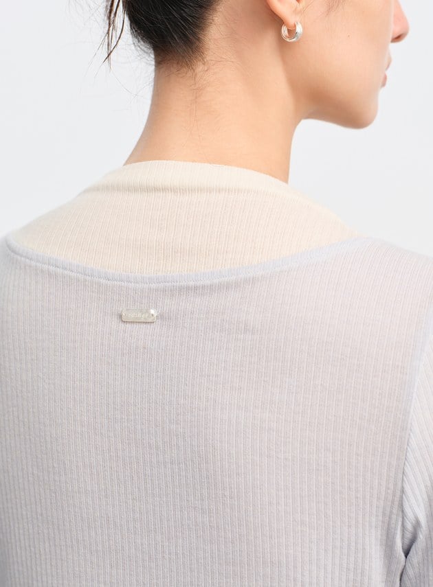 假兩件羅紋羊毛內搭