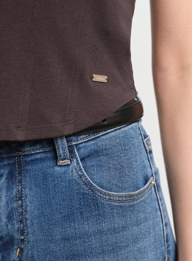 魚骨短版修身上衣