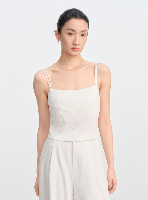 交叉美背細肩帶BRA背心