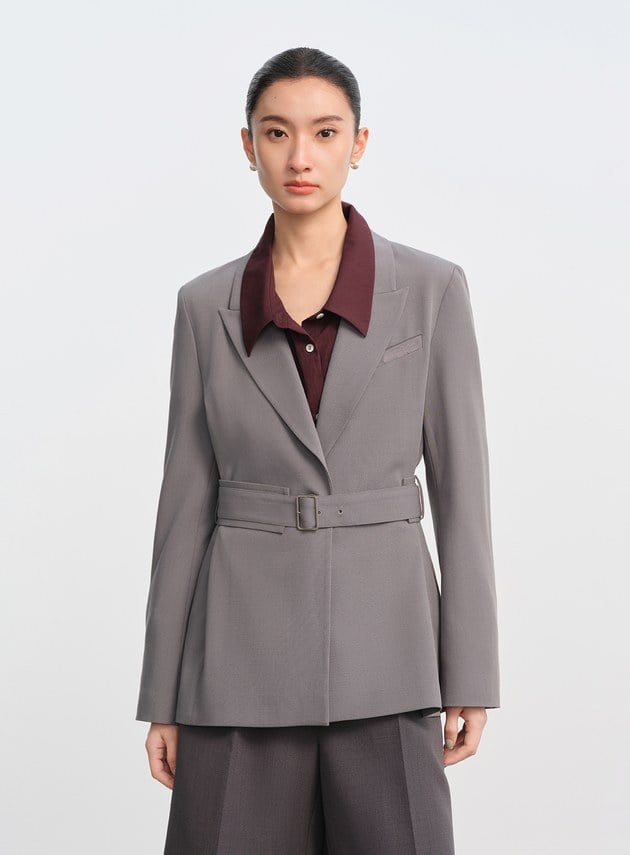 立體剪裁抗皺西裝外套