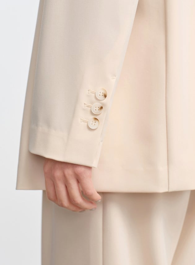 經典假兩件開襟西裝外套