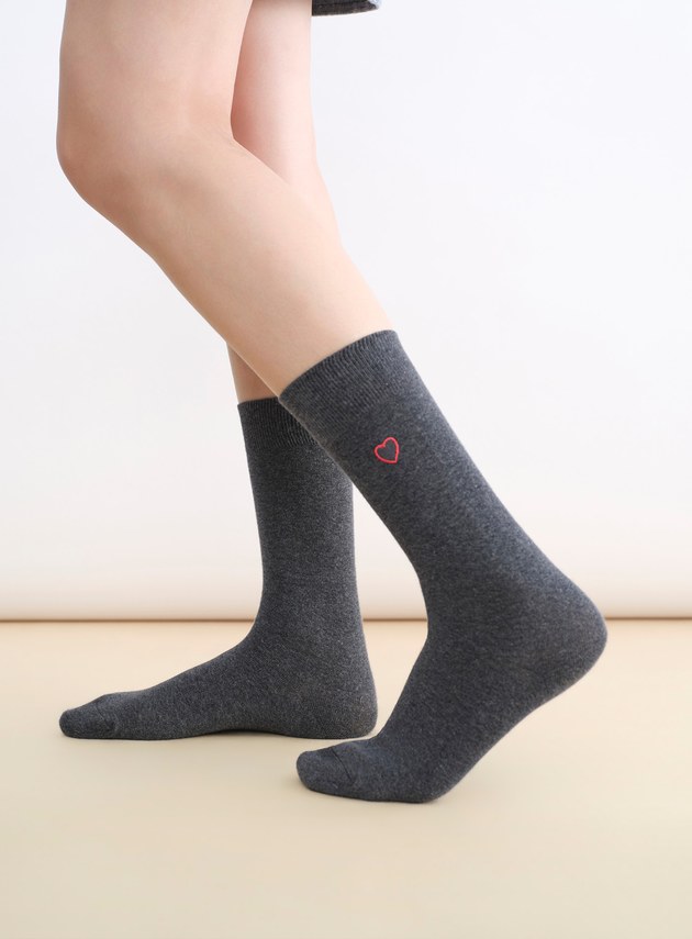 Leland Lee藝術家聯名-刺繡中筒襪