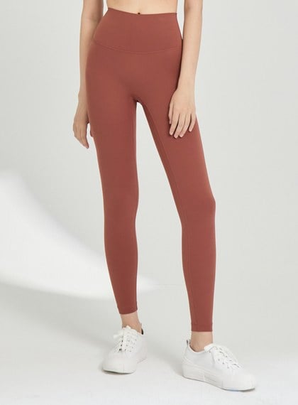 高腰裸感包覆九分褲