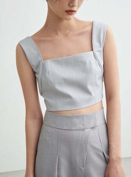 短版抹胸小背心