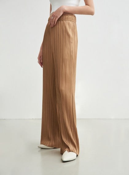 壓摺寬鬆舒適長褲