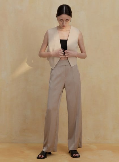 個性無袖短版背心