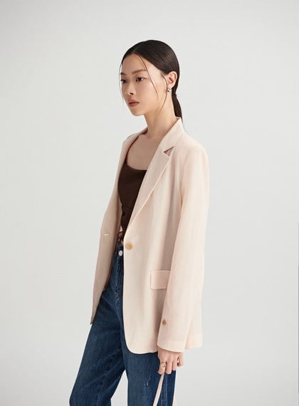 微透肌理感休閒西裝外套