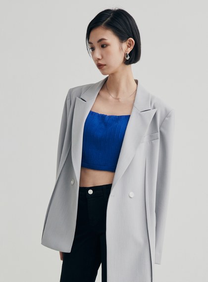 肌理感平口美背BRA背心上衣