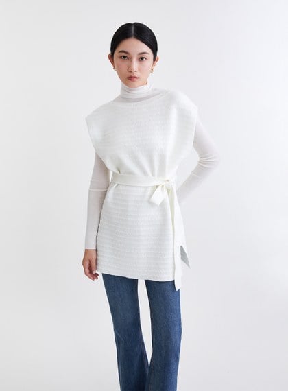 雙面穿立體織紋針織背心