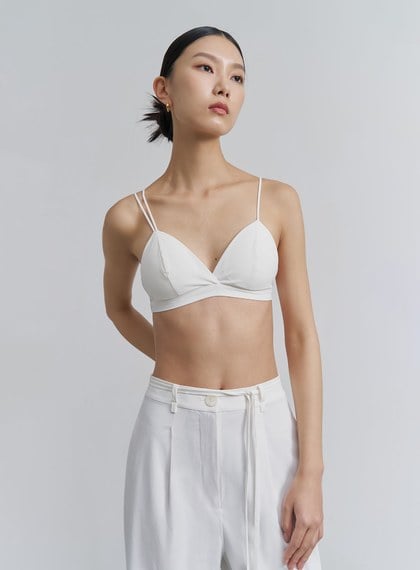 不對稱細肩帶法式内衣