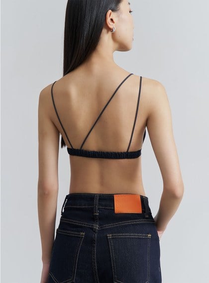 不對稱細肩帶法式内衣