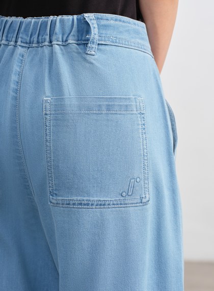 清新涼感天絲牛仔褲