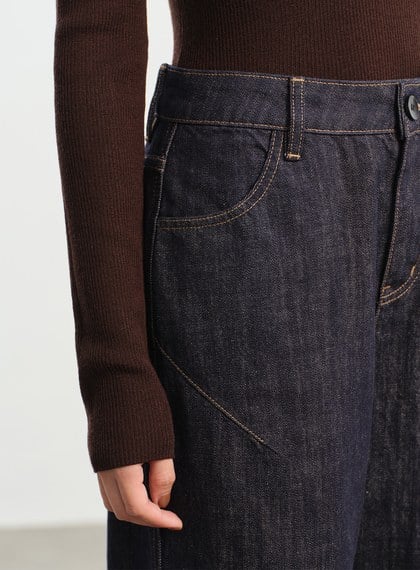 慵懶水洗感牛仔褲