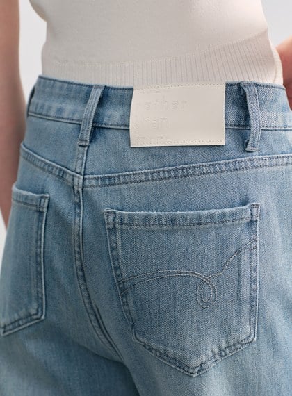 雲感顯瘦九分牛仔褲