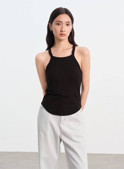 慵懶削肩Bra Top