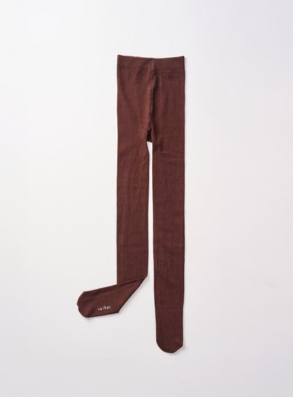 鏤空格紋提織褲襪