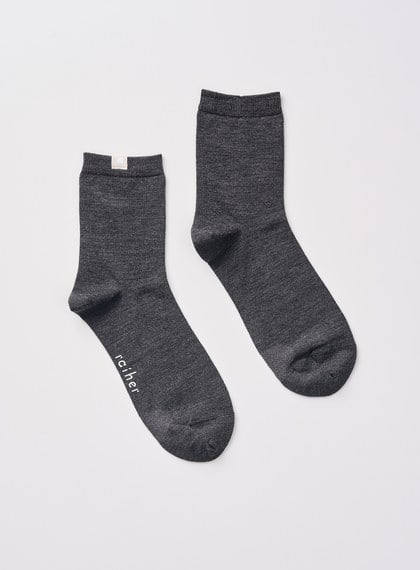 輕薄羊毛中筒襪