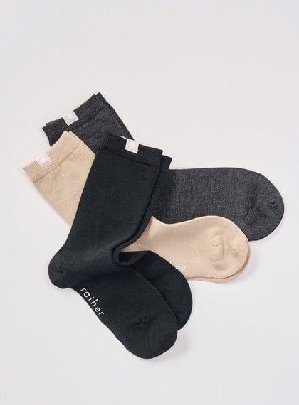 輕薄羊毛中筒襪