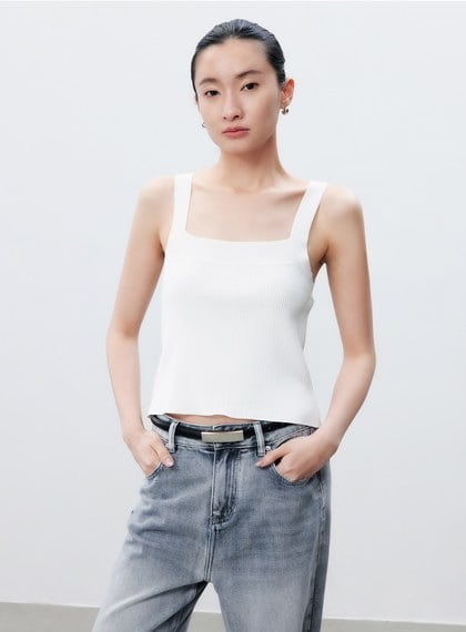 簡約方形金屬頭皮帶