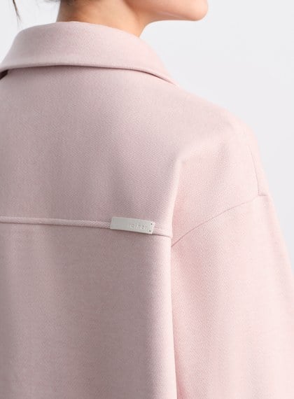 經典人字紋寬鬆休閒感襯衫