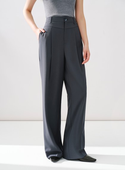 Signature Suit - 簡約直筒西裝褲