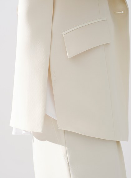 Signature Suit - 簡約不對稱西裝外套