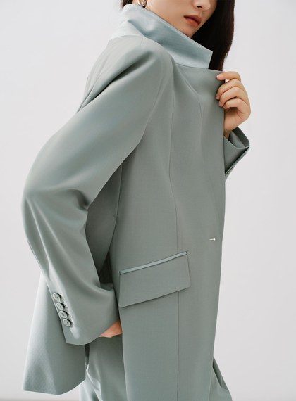 Signature Suit - 簡約不對稱西裝外套