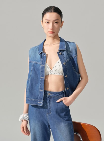 經典復古牛仔背心