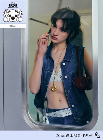 DISNEY｜法式波點三角內衣