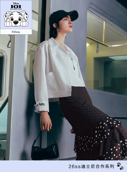 DISNEY｜波點不對稱蛋糕裙