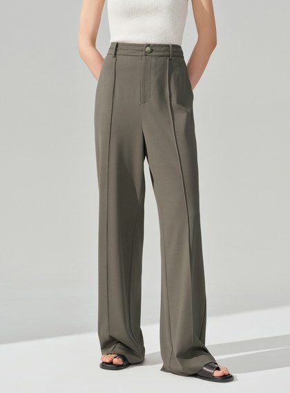 經典不對稱立體剪裁西裝褲