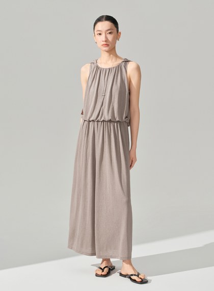 優雅垂墜收腰洋裝