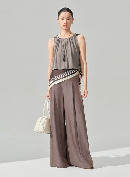 優雅垂墜收腰上衣