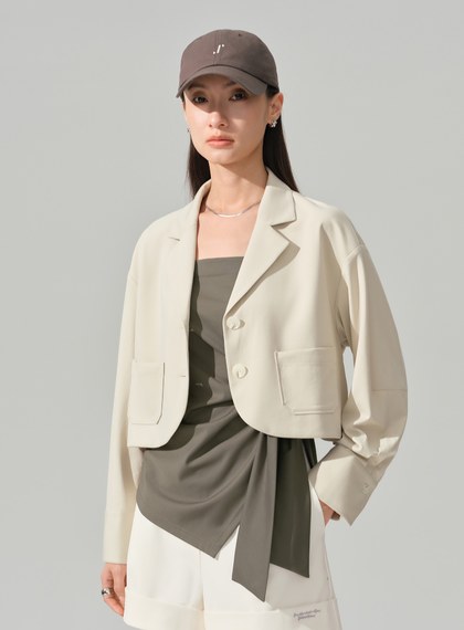 經典短版西裝外套