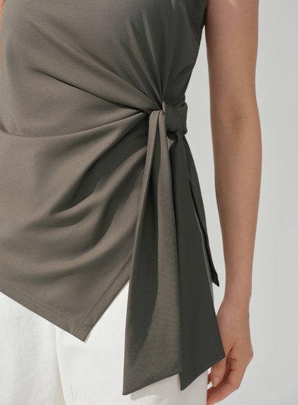 優雅綁帶不對稱Bra背心