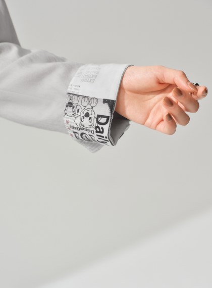 DISNEY｜報紙印花工裝外套