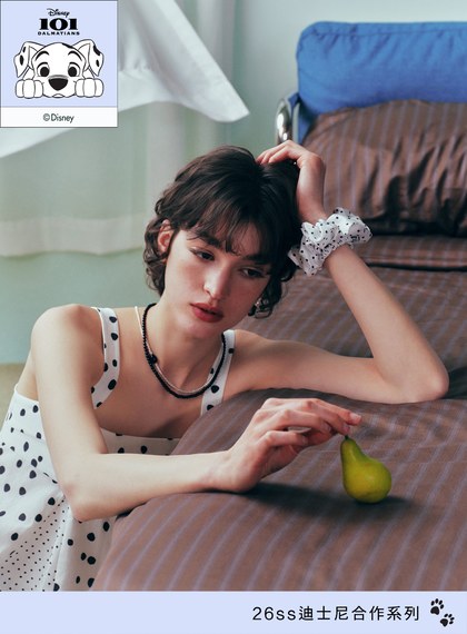 DISNEY｜波點髮束兩入組