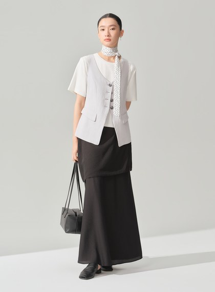 DISNEY｜波點長絲巾