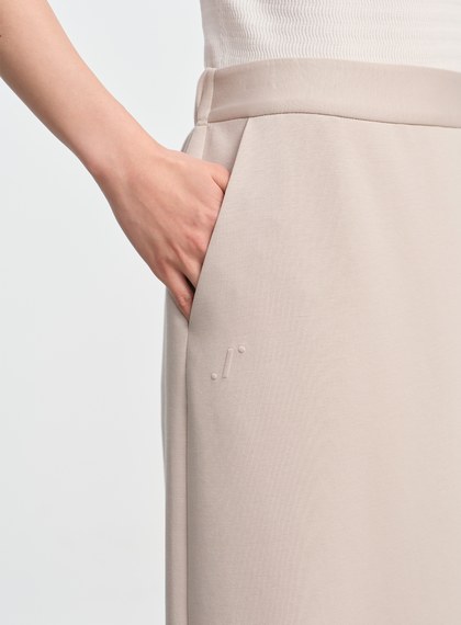 空氣層垂墜針織長裙