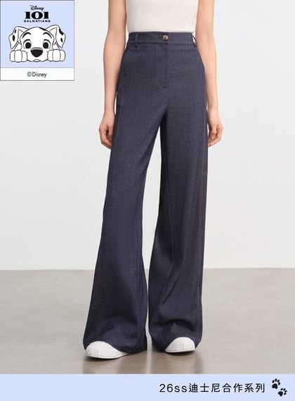 DISNEY｜復古仿丹寧寬褲